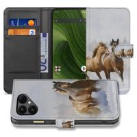 Book Case Fairphone 6 | Paarden Motief Met Pasjes Magneetsluiting