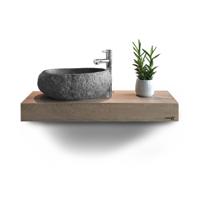 Looox Wooden Mini Base Shelf 60 cm, eiken old grey - thumbnail