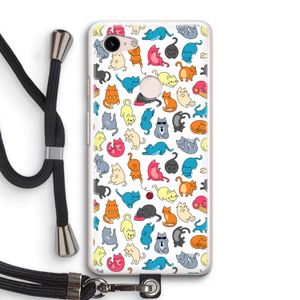 Kleurrijke katten: Pixel 3 Transparant Hoesje met koord