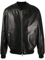 Balmain veste bomber à bandes logo - Noir