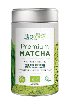 Biotona Poeder Raw & Organic Tea Premium Matcha 80gr