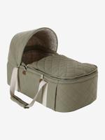 Flexibele babywieg in stof beige, bedrukt