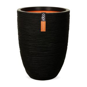 Vaas eleg laag rib NL 46x58 zwart - Capi europe