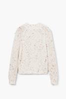 Oversized gebreide trui - WHITE - XL