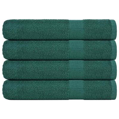 VidaXL Saunahanddoeken 4 st 80x200 cm 360 g/m² 100% katoen groen