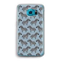 Zebra: Samsung Galaxy S6 Transparant Hoesje