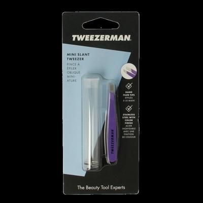 Tweezerman Mini slant tweezer blooming lilac 1 Stuks