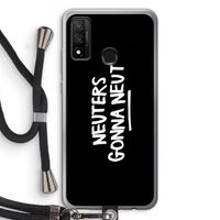 Neuters (zwart): Huawei P Smart (2020) Transparant Hoesje met koord