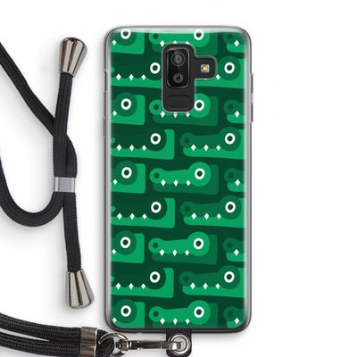 Crocs: Samsung Galaxy J8 (2018) Transparant Hoesje met koord