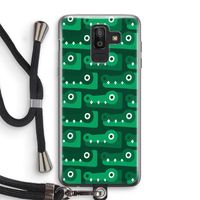 Crocs: Samsung Galaxy J8 (2018) Transparant Hoesje met koord Crocs: Samsung Galaxy J8 (2018) Transparant Hoesje met koord