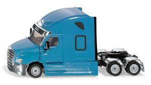 Siku Freightliner Cascadia Speelgoedtrekker 1:50 kunststof/metaal blauw motorkap kan open koppeling te combineren met SUPER-aanhangers met een schaal van 1:50