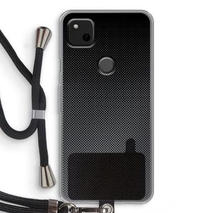 Musketon Halftone: Pixel 4a Transparant Hoesje met koord