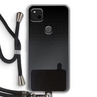 Musketon Halftone: Pixel 4a Transparant Hoesje met koord