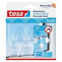 Klevende haak tesa 0.2kg transparant | 10 stuks