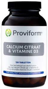 Proviform Calcium Citraat & Vitamine D3 Tabletten 120st
