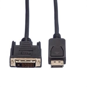 VALUE DisplayPort Kabel DP Male - DVI (24+1) Male, LSOH, zwart, 1,5 m