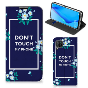 Huawei P40 Lite Design Case Flowers Blue DTMP