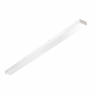 Rechthoekige plafondplaat 130x8x3,5cm wit 5 gaten voor verlichting Perluci