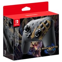 Nintendo Pro Controller Monster Hunter Rise Edition Zwart, Goud Bluetooth Gamepad Analoog/digitaal Nintendo Switch - thumbnail