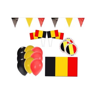 Belgie feestpakket met Belgische supporter versiering   -