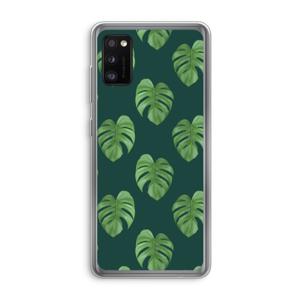 Monstera leaves: Samsung Galaxy A41 Transparant Hoesje