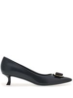 Ferragamo escarpins New Vara 40 mm en cuir - Noir - thumbnail