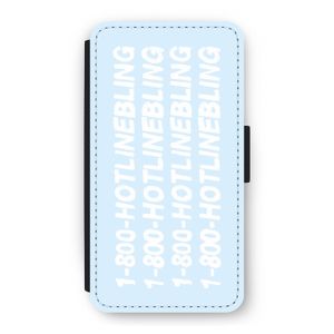 Hotline bling blue: iPhone 11 Pro Flip Hoesje
