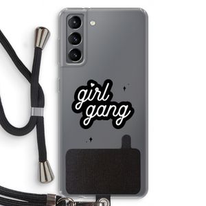 Girl Gang: Samsung Galaxy S21 Transparant Hoesje met koord