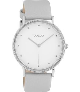 OOZOO Timepieces Horloge Zilver/Wit | C10415