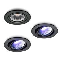 Slimme LED-inbouwspot Vivaro zwart 5W IP54 RGBWW Zigbee