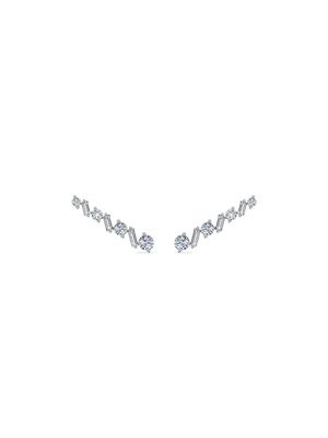 ALINKA bijoux d'oreilles Ana en or blanc 18ct ornés de diamants - Argent
