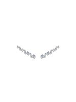 ALINKA bijoux d'oreilles Ana en or blanc 18ct ornés de diamants - Argent