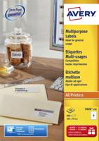 Etiket avery l4745rev-25 96x63.5mm wit 200st