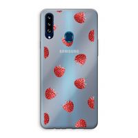 Framboosjes: Samsung Galaxy A20s Transparant Hoesje
