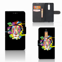 Nokia 5 Leuk Hoesje Lion Color - thumbnail