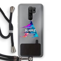 Abstract Spectrum: Xiaomi Redmi 9 Transparant Hoesje met koord