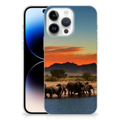 iPhone 14 Pro Max | TPU Hoesje | Olifanten