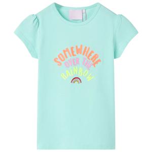 Kindershirt 92 lichtzeeblauw