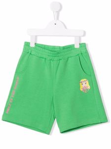 Chiara Ferragni Kids short de sport à logo imprimé - Vert