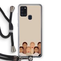 Girls girls girls: Samsung Galaxy A21s Transparant Hoesje met koord
