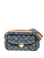 Louis Vuitton Pre-Owned sac banane en jean à motif monogrammé (2007) - Marron