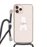 Strawberry Milkshake: iPhone 11 Pro Transparant Hoesje met koord