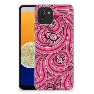 Samsung Galaxy A03 Hoesje maken Swirl Pink