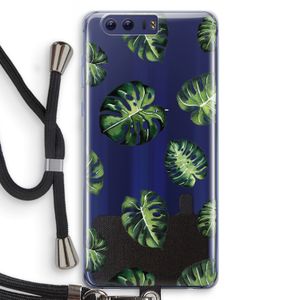 Tropische bladeren: Honor 9 Transparant Hoesje met koord
