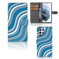 Samsung Galaxy S22 Ultra | Telefoon Hoesje | Waves Blue