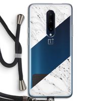 Biggest stripe: OnePlus 7 Pro Transparant Hoesje met koord