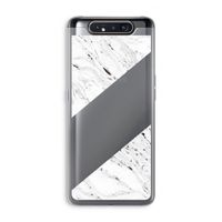 Biggest stripe: Samsung Galaxy A80 Transparant Hoesje