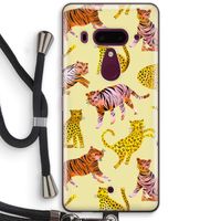 Cute Tigers and Leopards: HTC U12+ Transparant Hoesje met koord