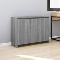 Dressoir 102x33x75 cm bewerkt hout grijs sonoma eikenkleurig