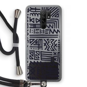 Marrakech print: Xiaomi Redmi 9 Transparant Hoesje met koord